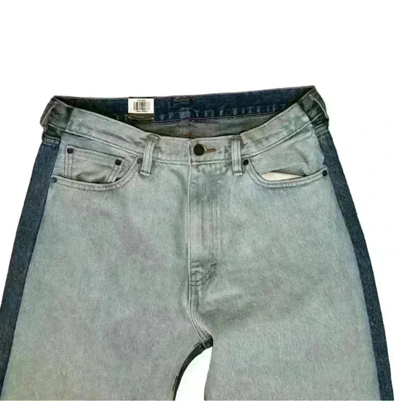 Levis Men’s Jeans33X34 Blue Denim Strong Two Tone Baggy Straight Leg NWT Skater - Picture 4 of 12
